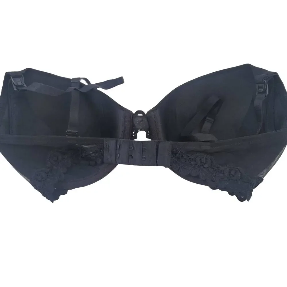 Natori Lace Underwire Black Maternity Style 1231125M Bra Size 34DDD